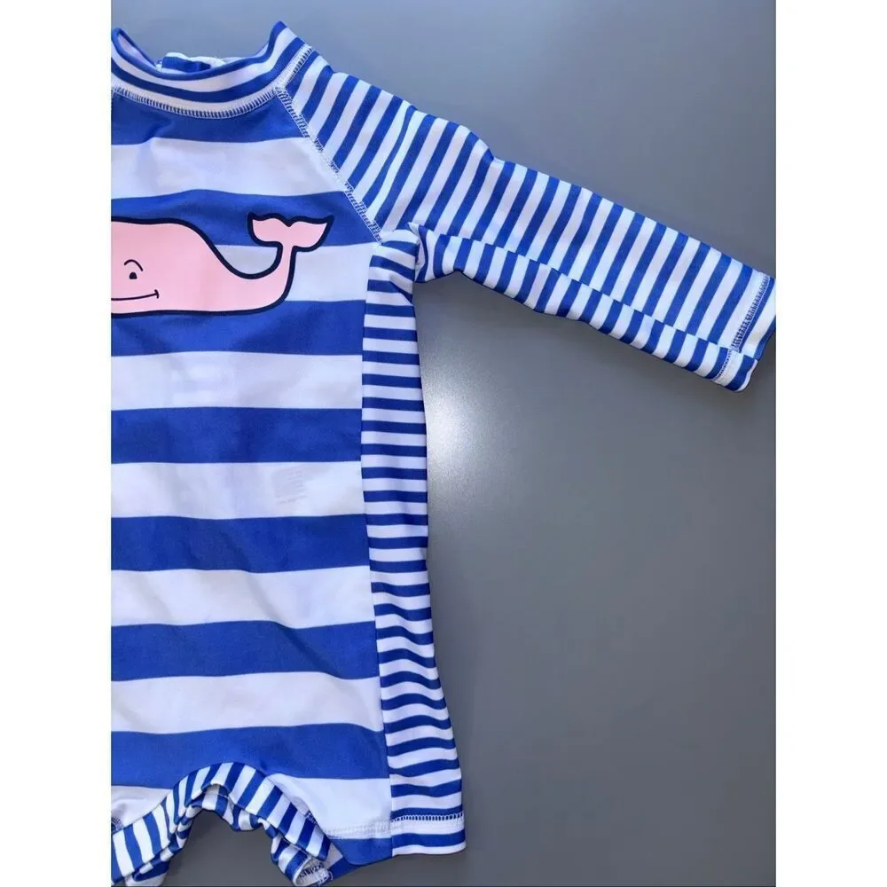 Vineyard vines target rashguard 6-9 Months nautical striped
